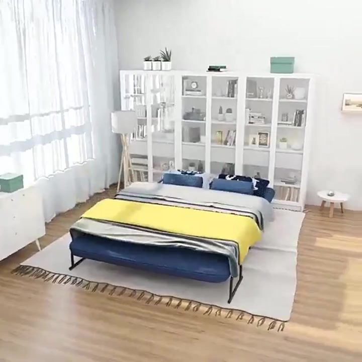 Ghế sofa giường gấp gọn có đệm tay khung thép chắc chắn, Sofa giường gấp có khóa kéo vệ sinh [Miễn phí vận chuyển] | BigBuy360 - bigbuy360.vn