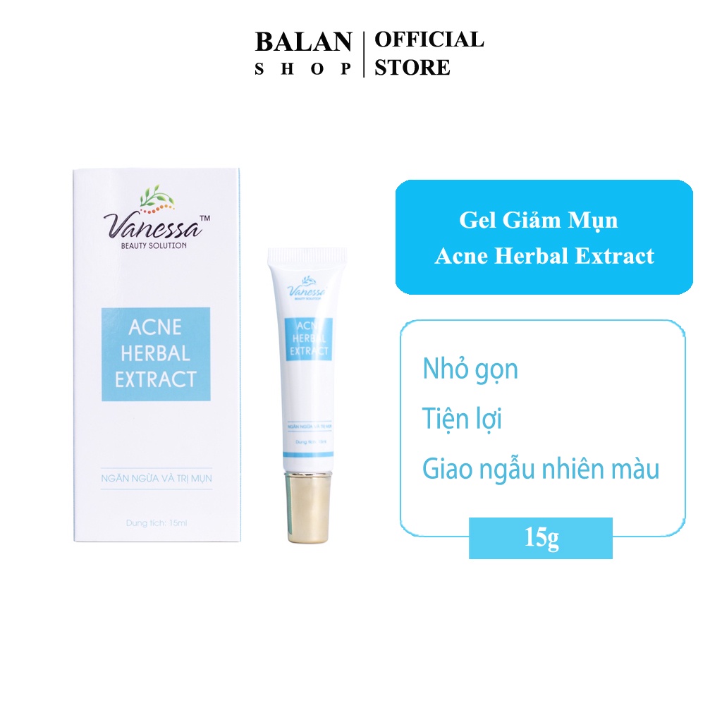 Acne Herbal Extract Gel Giảm Mụn, Mờ Sẹo, Mờ Thâm - Balan Shop