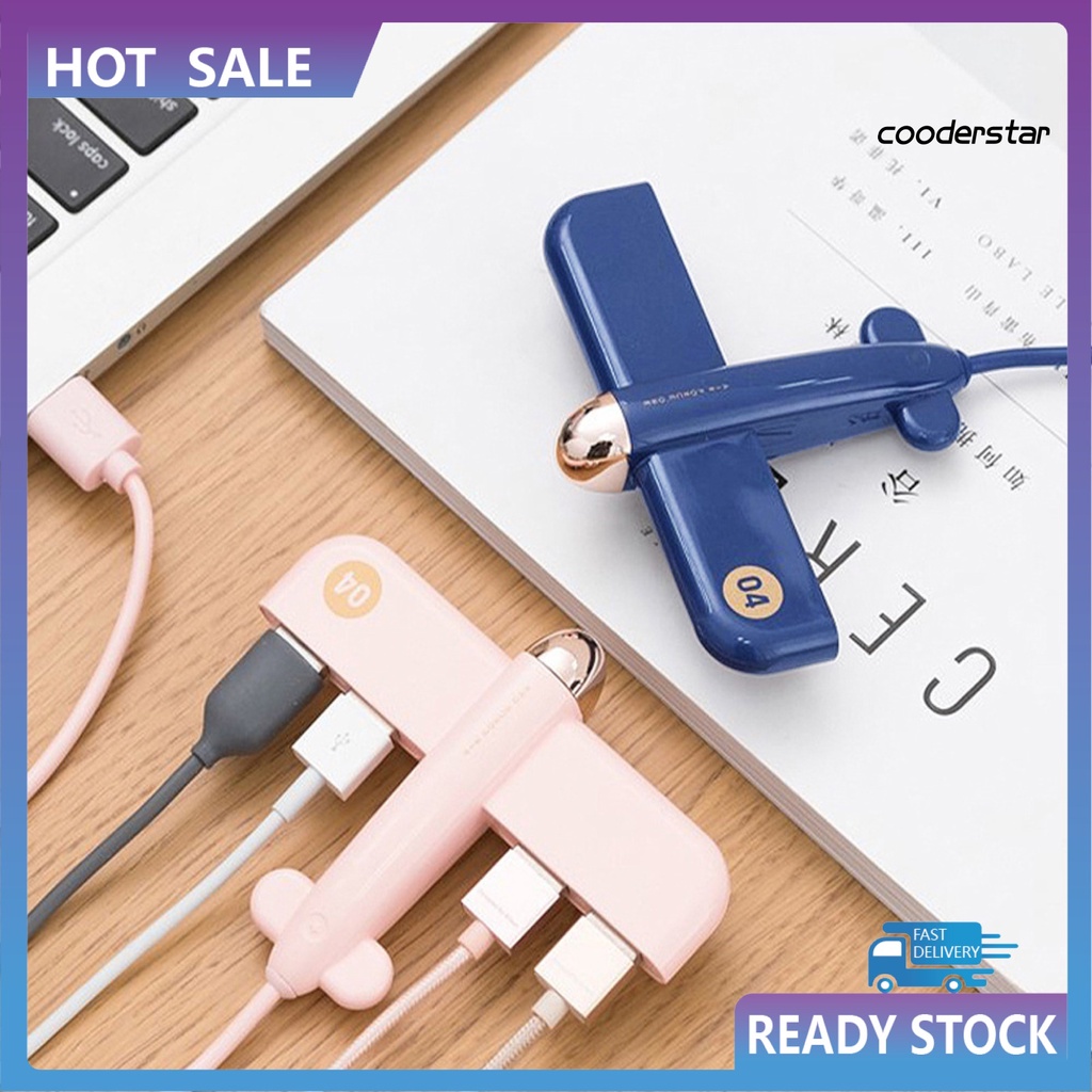 Đầu chuyển đổi 4 cổng USB 2.0 hình máy bay cho PC/ laptop