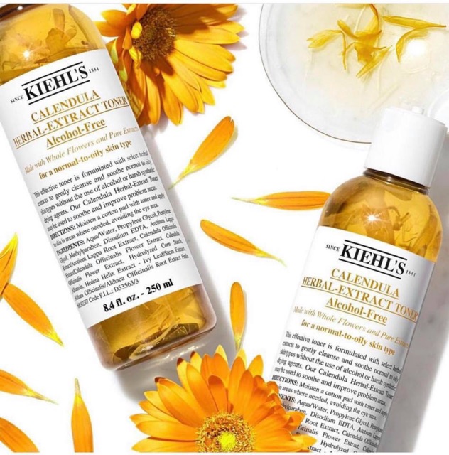 Toner Hoa Cúc Kiehl’s Calendula Herbal Alcohol-Free / Ultra Facial Toner