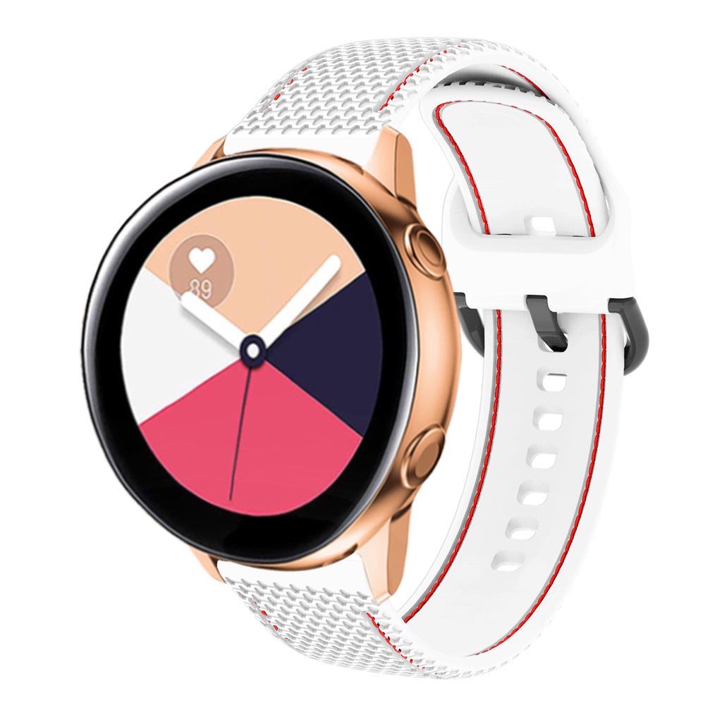 Dây đeo đồng hồ silicon 20mm dành cho Samsung Galaxy Watch 4 40mm 44mm / Classic 46mm 42mm