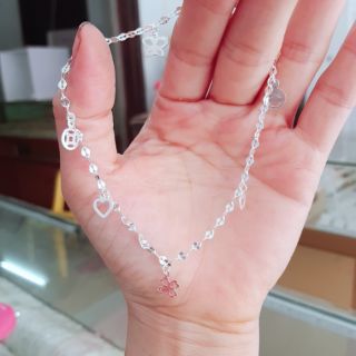 Lắc chân bạc đẹp