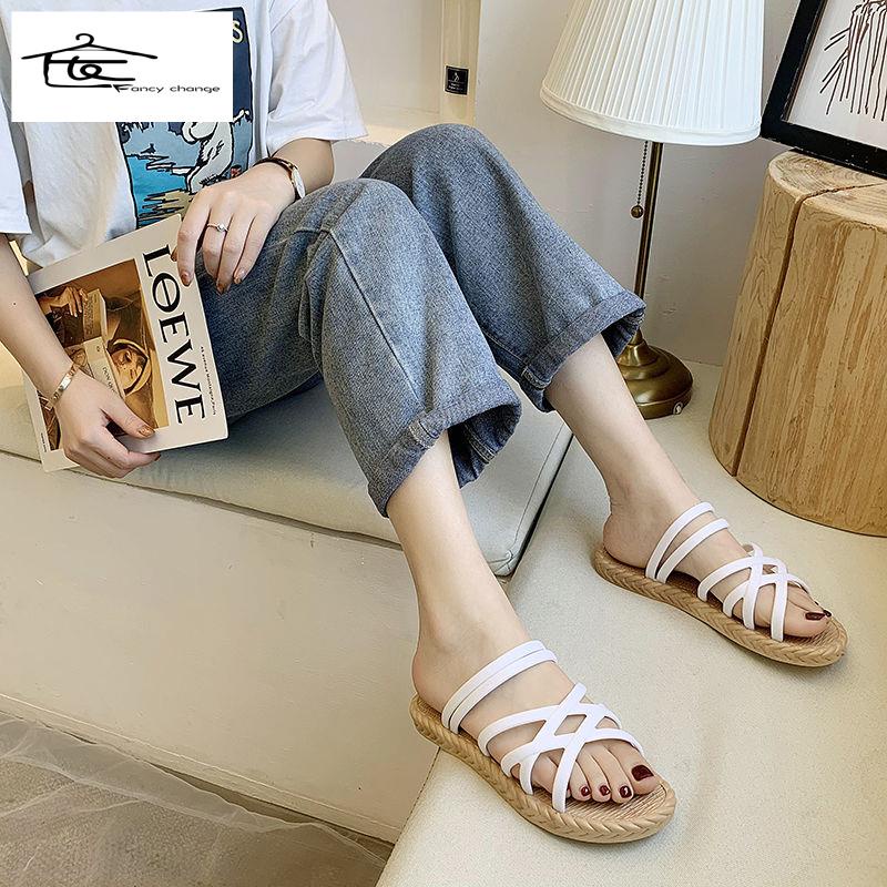 Dép Sandal Mùa Hè Đế Dày Phong Cách Hàn Quốc Dễ Phối Đồ Thời Trang Cho Nữ