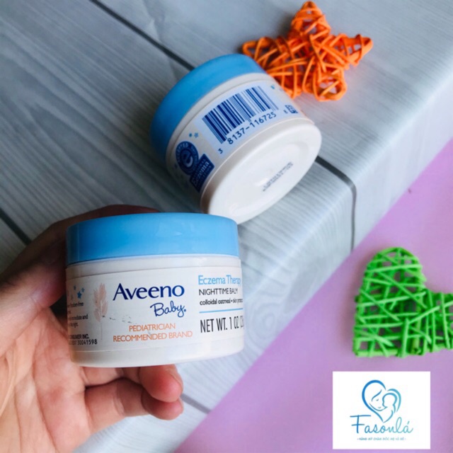 KEM GIẢM CHÀM LÁC AVEENO BABY ECZEMA THERAPY NIGHTTIME BALM 28G CHÍNH HÃNG - 9503