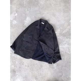 Áo khoác Blazer 2 lớp - ghi xám - by Xanh