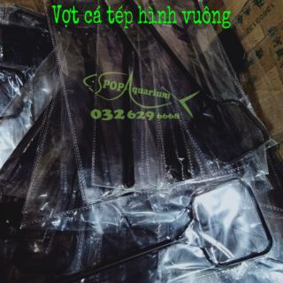 Vợt cá tép cảnh nhựa đúc vuông