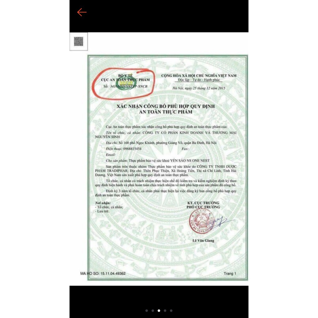 Yến Sào One Nest mẫu mới chính hãng - Siro Yến Sào One Nest | BigBuy360 - bigbuy360.vn