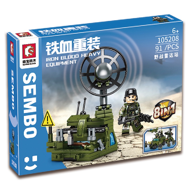 Đồ Chơi Lắp Ráp Trạm Điều Khiển Vệ Tinh - SEMBO 105208 -Steamtoys