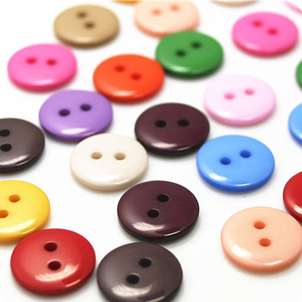 FREESHIP ĐƠN 99K_ Bộ 100 khuy cài áo may đồ 2 lỗ đường kính 12.5mm nhiều màu