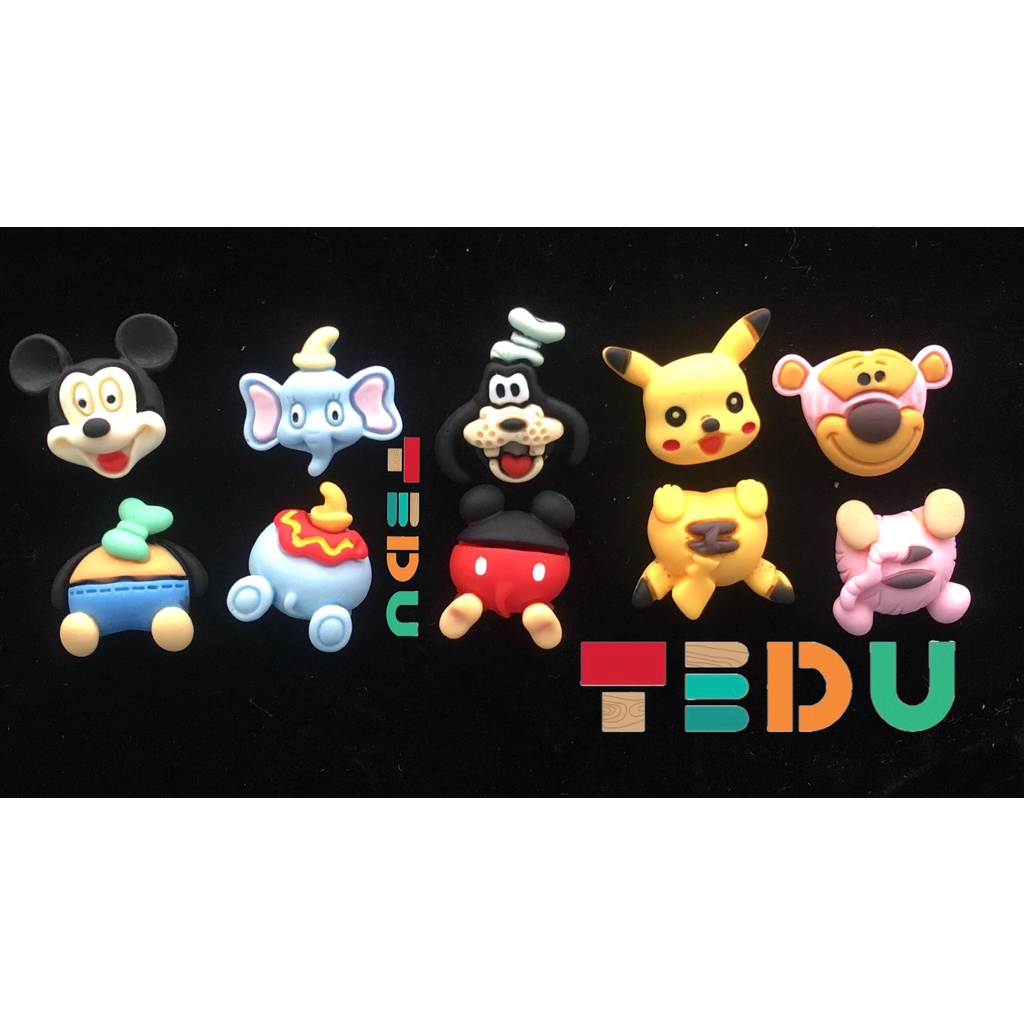 Charm trang trí chủ đề Nhân vật hoạt hình TEDU
