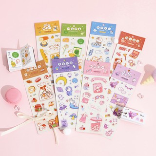 BỘ STICKER MÈO CON DỄ THƯƠNG BẢY SẮC CẦU VỒNG