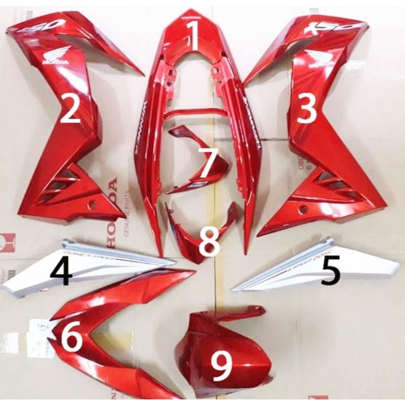 Dàn Áo Winner V1 Đỏ Cherry Đời 2016 Chính Hãng Honda