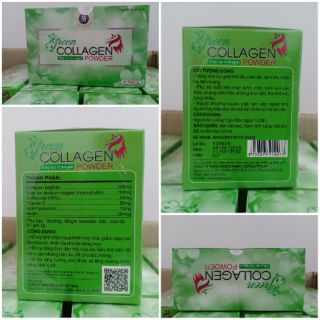 Diệp lục collagen chính hãng 1 hộp 30 gói.