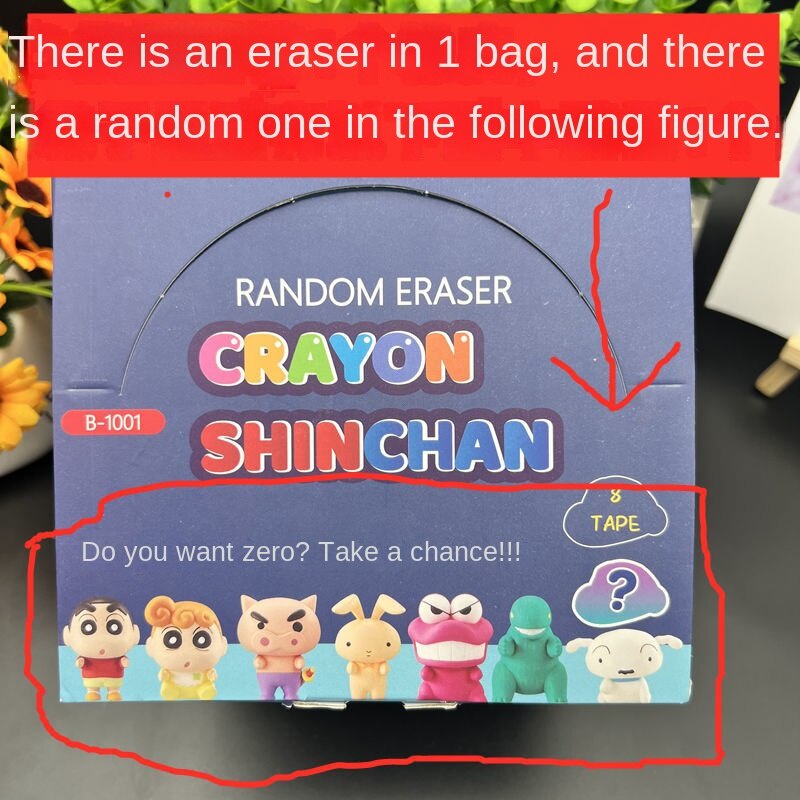 💖Đặt 1 tặng 2💖Gôm Tẩy Hình Khủng Long Shin-Chan Dễ Thương