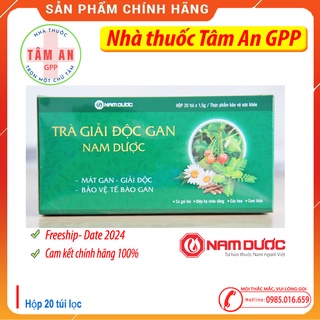 Trà giải độc gan Nam Dược - Giúp bổ gan, thanh nhiệt, giải độc - Date 2027 mới nhất