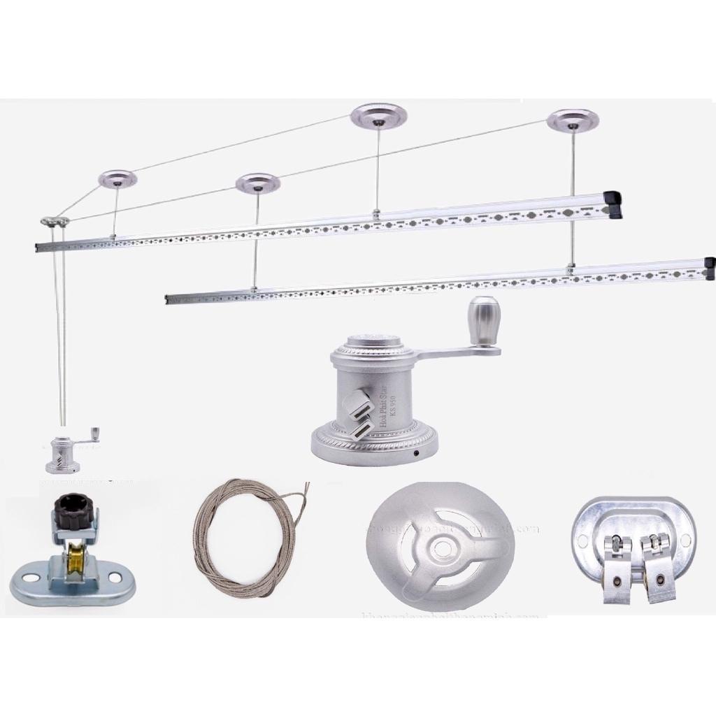 Giàn phơi thông minh Hòa Phát xếp gọn cao cấp siêu bền, giá phơi quần áo sử dụng dễ dàng chính hãng