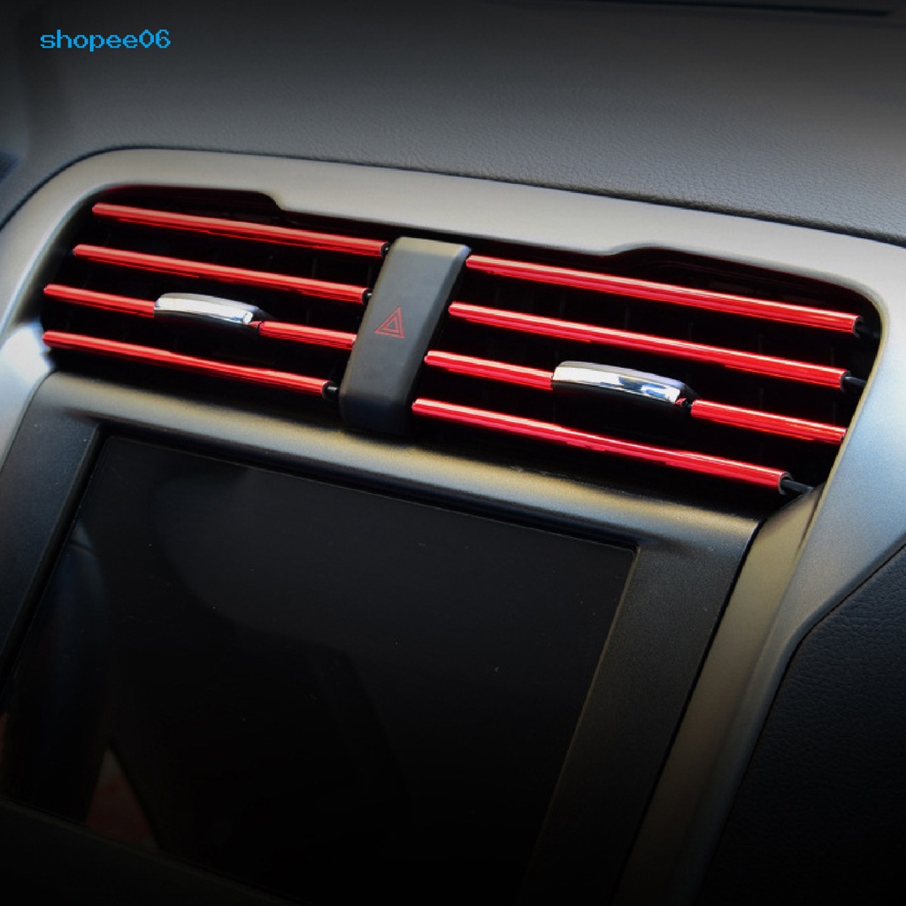 Bộ 10 Dải Viền Lỗ Thông Gió Xe Hơi Bằng PVC Màu Sắc Tươi Sáng