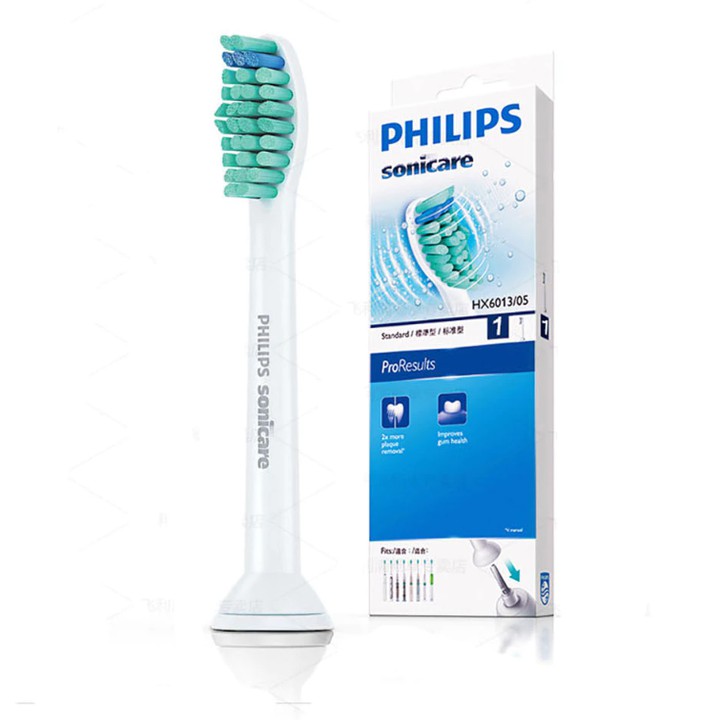 Đầu bàn chải đánh răng điện thương hiệu cao cấp Philips HX6011 lông chải mềm