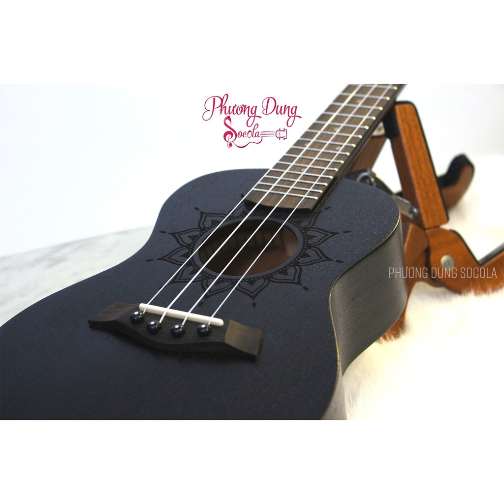 Đàn Ukulele Gỗ chính hãng Kaysen - size Tenor - Black