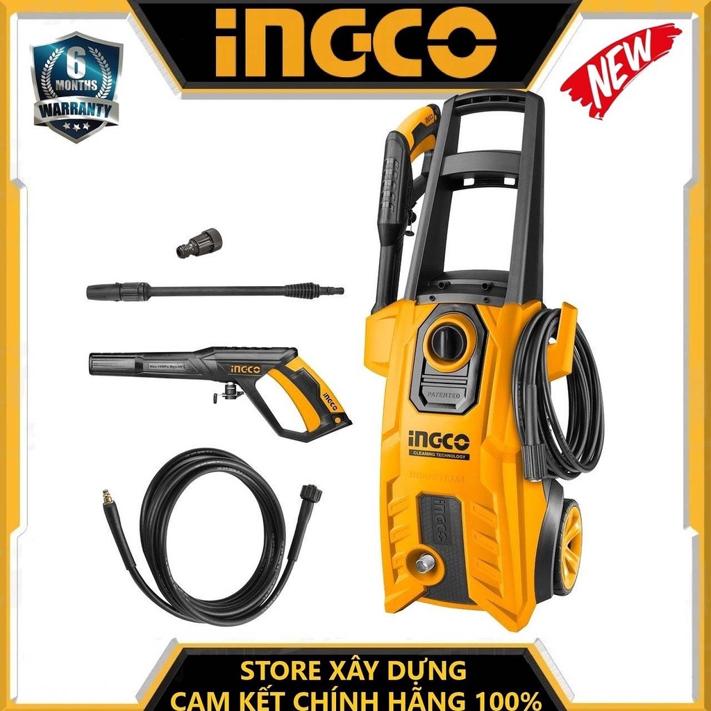 MÁY XỊT RỬA XE CAO CẤP 1800W 150BAR INGCO HPWR18008 - HÀNG CHÍNH HÃNG