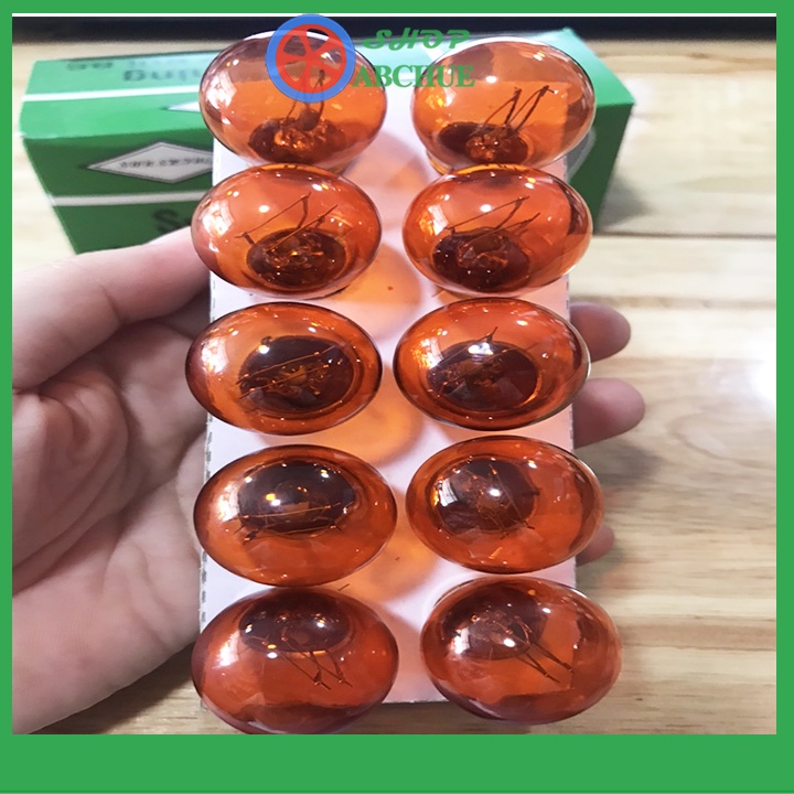 Bóng Đèn Xi Nhan Ô Tô  2 tóc Chân Cài 12V21W -24V21W Màu Vàng