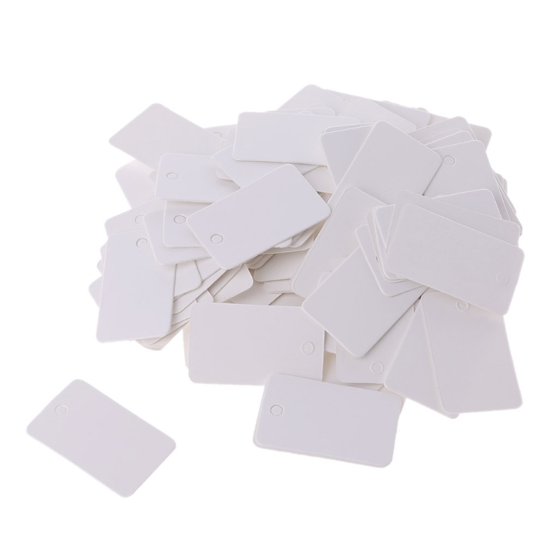 Set 100 thẻ tag bằng giấy 2x3.3cm dùng để trang trí quà tặng