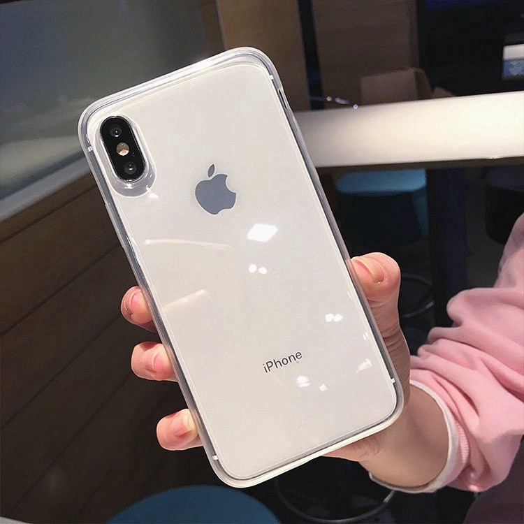 Ốp lưng Iphone vali 💝FREESHIP 50K💝 Màu Pastel Trong Suốt Cao Cấp ( 3 màu pha - ĐEN TRONG HỒNG ) - ỐP IPHONE