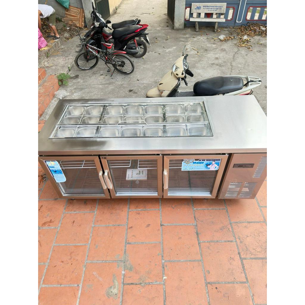 Tủ topping, bàn mát toping theo yêu cầu