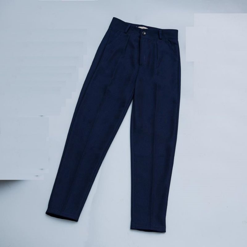 AP06- (HÀNG LOẠI 1 MÀU XANH ĐEN) Quần tây nữ học sinh cấp 2 cấp 3 , 100% vải tuyết mưa mềm mịn, form đẹp
