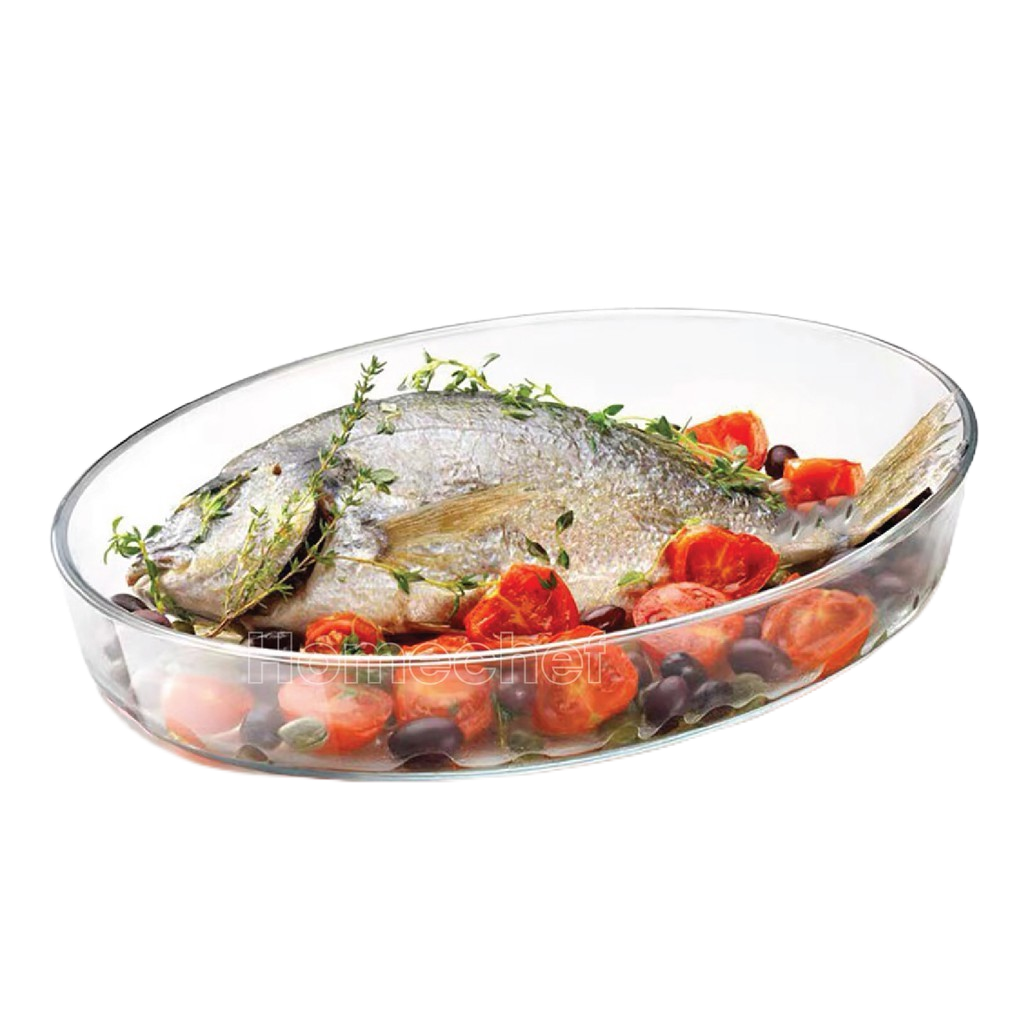 Khay nướng thủy tinh Luminarc Multi One Oval 35x27cm, dùng lò vi sóng, lò nướng, máy rửa bát - J1339