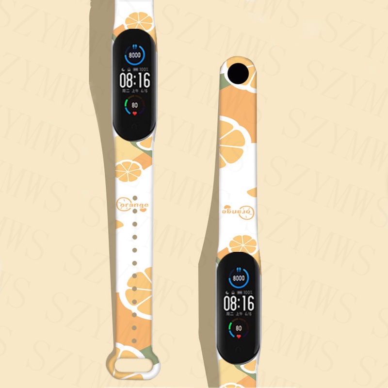 XIAOMI Dây Đeo Thay Thế Chất Liệu Silicon Họa Tiết Hoạt Hình Cho Mi Band 7 6 5 4 3 Mi Band 3 4 5 6 7