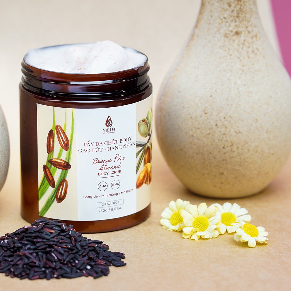 Bộ Chăm Sóc Body MELA, Xà Bông + Tẩy Tế Bào Chết Toàn Thân Làm Sạch Sáng Da - ML19