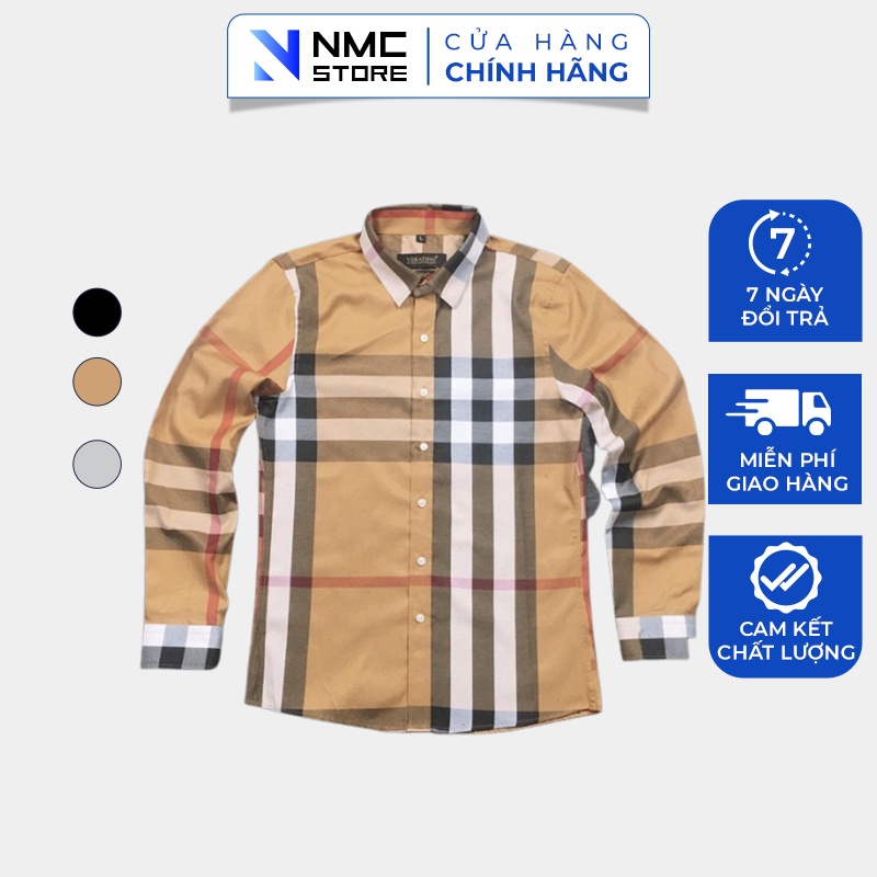 Áo sơ mi nam dài tay kẻ Bub chất đẹp vải mát tôn dáng - NMC STORE