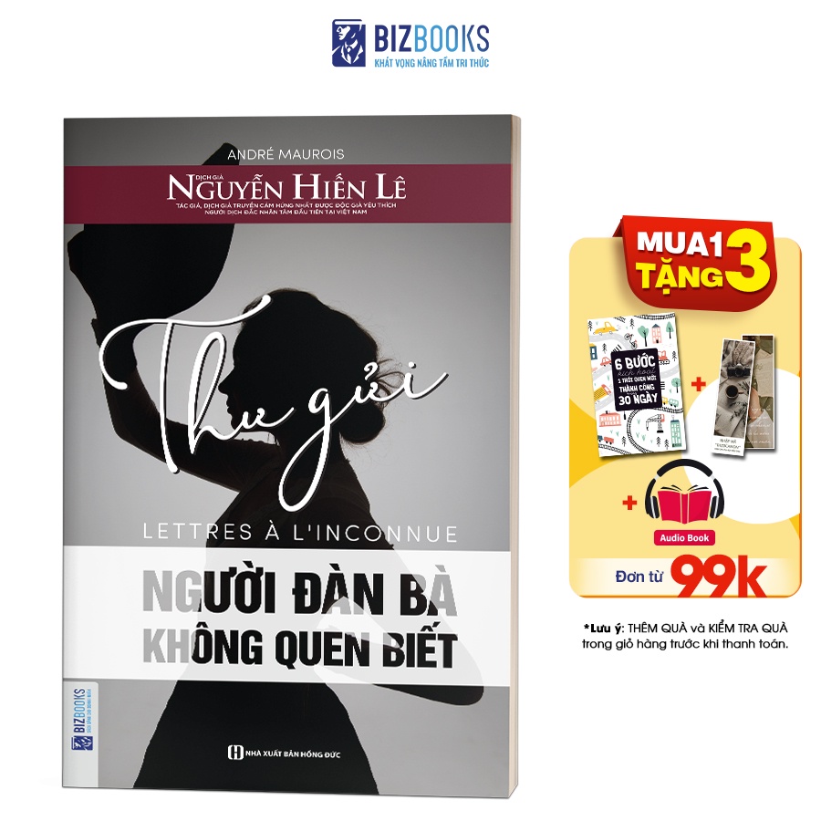 Sách - BIZBOOKS - Thư Gửi Người Đàn Bà Không Quen Biết - 1 BEST SELLER
