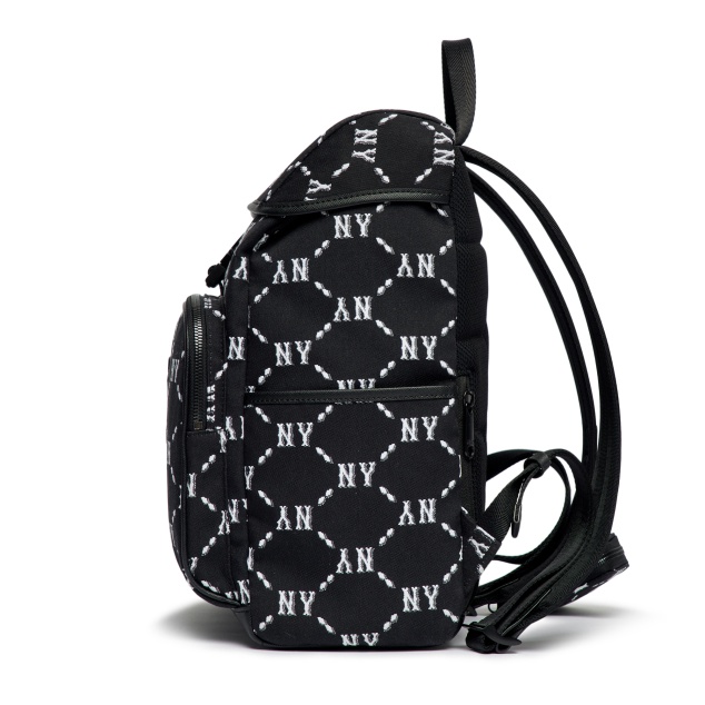 Balo MLB Monogram 🔥CHÍNH HÃNG🔥 Balo MLB Monogram Diamon Jacquard New York Yankees Black -SIMPLE SNEAKER