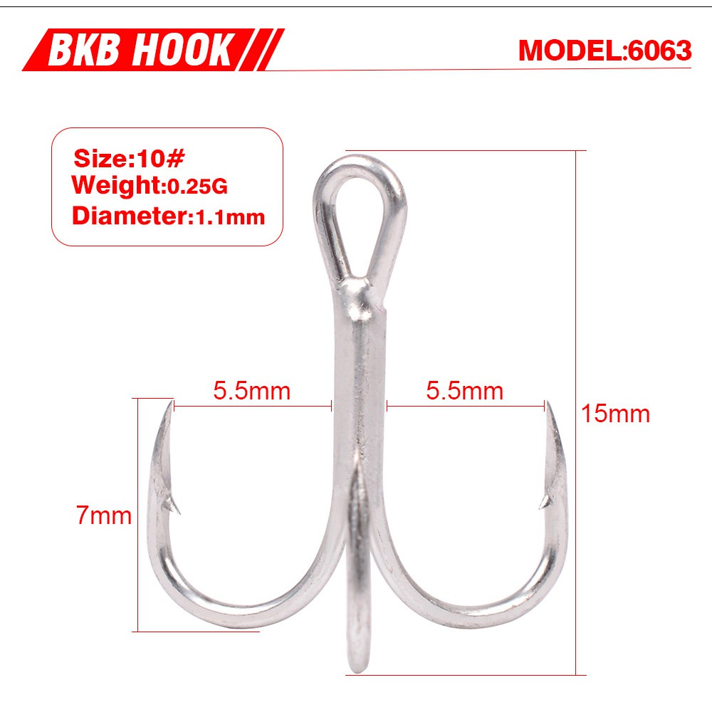 Bộ 20 Lưỡi Câu Cá Chuyên Dụng 2 # 4 # 6 # 8 # 10 # 3x