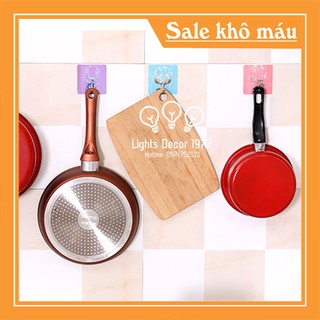 [HLSP49] Móc Dán Tường Siêu Dính Chịu Lực Treo Đồ, Quần Áo LightsDecor⭐✨[SIÊU SALE]⭐✨ Móc Treo Nhà Tắm Nhà Bếp