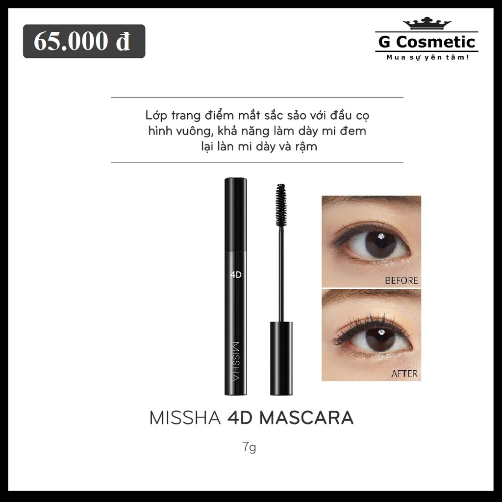 Chải Mi Missha Dày Mi The Style 4D Mascara | BigBuy360 - bigbuy360.vn