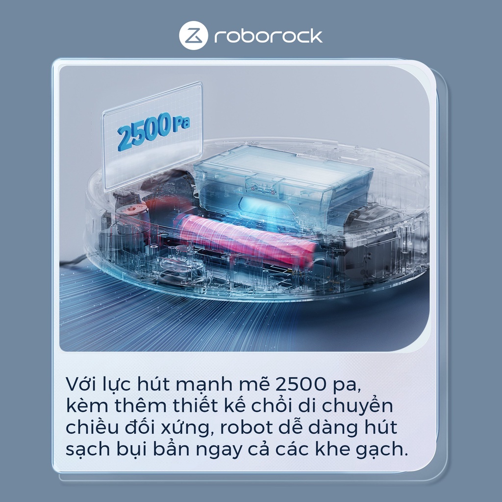 Robot hút bụi lau nhà Roborock G10 bản Quốc Tế - Tự động giặt giẻ, Lau rung bằng sóng âm 3000 lần/phút