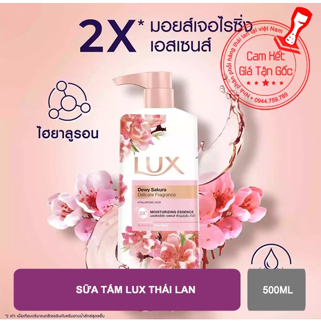 01 Chai Sữa Tắm Lux Thái Lan 500ml