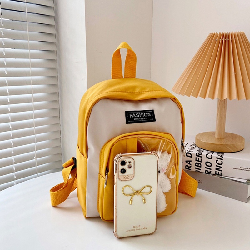 Cặp Đi Học Trẻ Em + Búp Bê Gấu Nhỏ AKKU