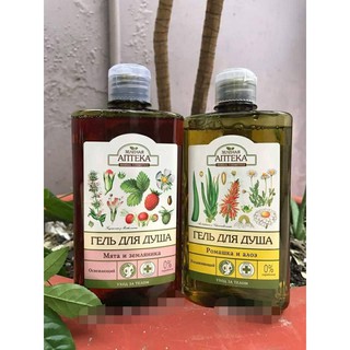 Sữa Tắm Thiên Nhiên Green Pharmacy, Sữa Tắm Chiết Xuất Thiên Nhiên Anteka Hàng Nga (400ml)