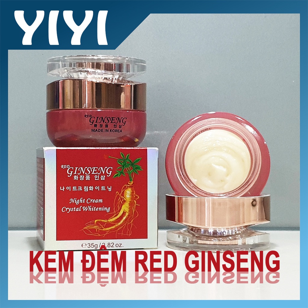 [Chính Hãng] Kem đêm Red Ginseng Hồng Sâm, giúp làm sạch nám tàn nhang và dưỡng trắng da, kem sâm, m