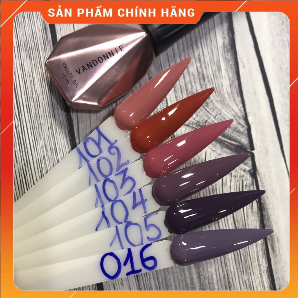 Sơn gel VANDONNIE bảng màu 016-101 Thiên Di Nail