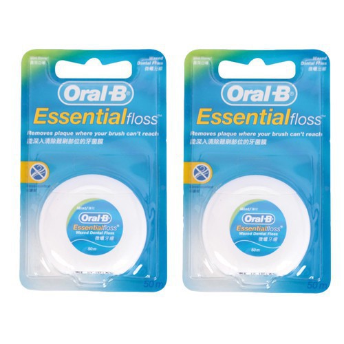 Chỉ Nha Khoa Oral-B Essential Floss, loại trừ các mảng bám, thức ăn dư thừa trong khe răng