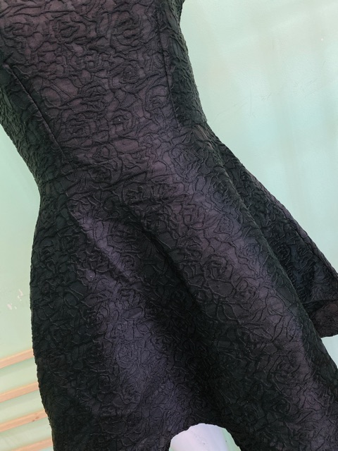 Đầm gấm đen sz S-M.a101