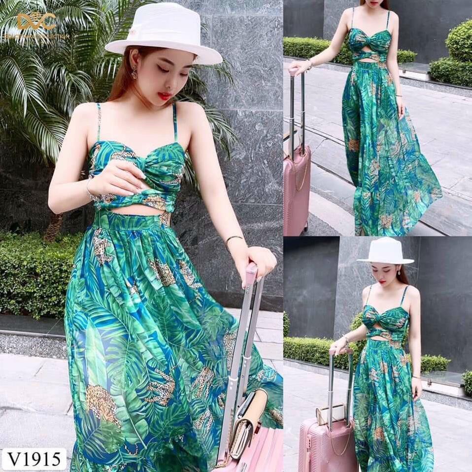 Maxi 2 Dây Đi Biển Nơ Ngực Có Mút Cưc Xinh | BigBuy360 - bigbuy360.vn
