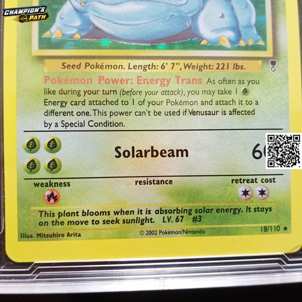 Thẻ Pokémon nitendo Game 2002 Venusaur 18 110 Ếch kỳ diệu tiến hóa cấp 3 1459 d7