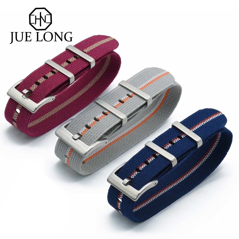 Dây Đeo Đồng Hồ Quân Đội Bằng Vải Dù Nylon Co Giãn 20mm 22mm