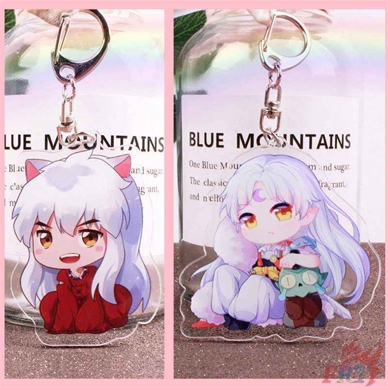 ❀ Inuyasha Móc khóa ❀ Inuyasha / Sesshoumaru Cosplay Figures KeyRing Pendant Gifts